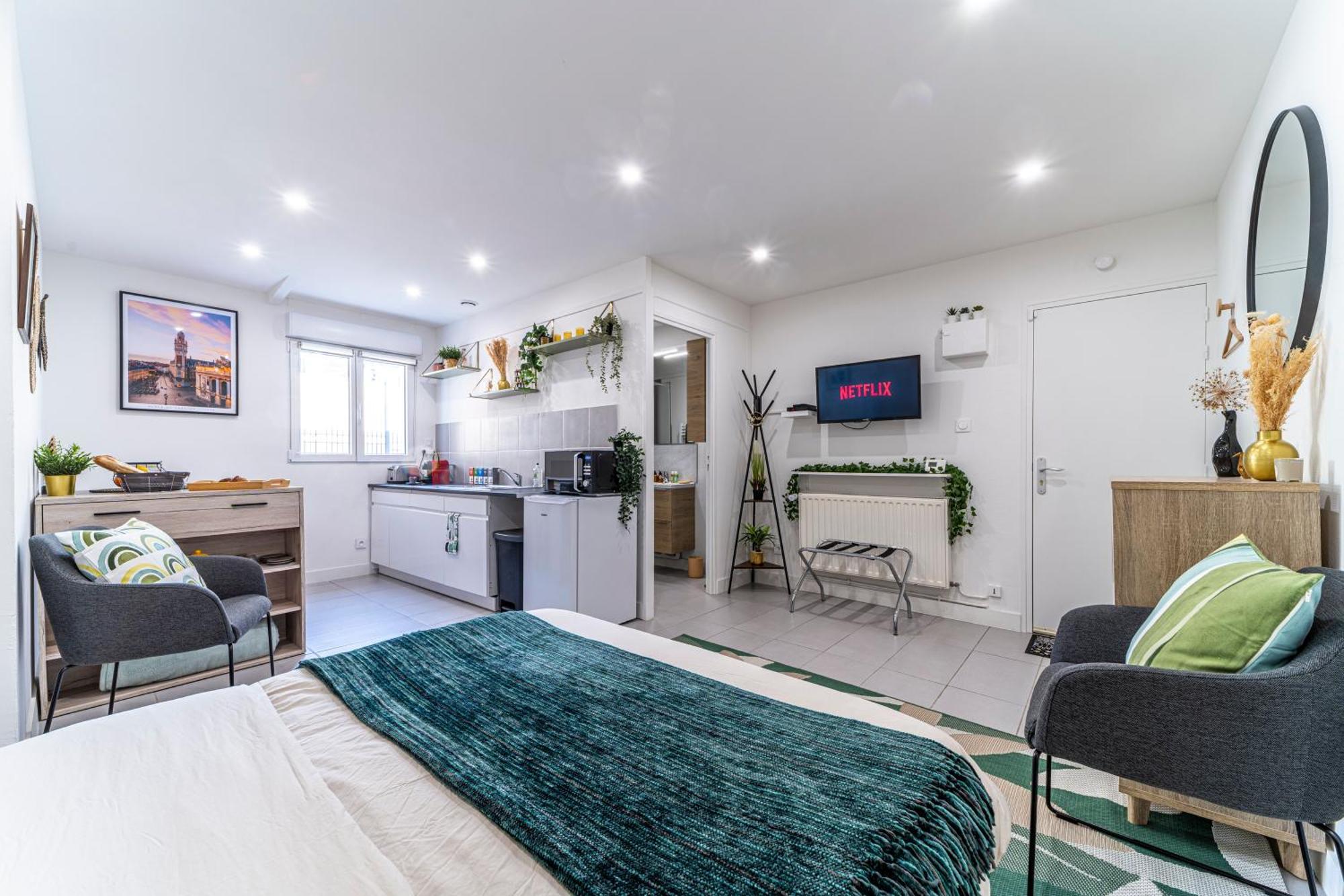 Ferienwohnung Le Cosy - Free Parking - Proche Gares Lille - Netflix - Wifi Mons-en-Baroeul Exterior foto